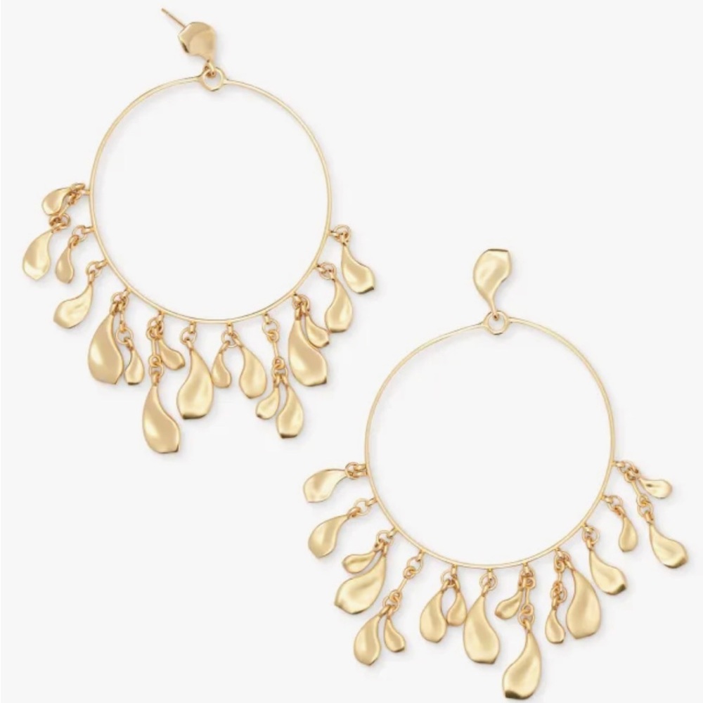 Kendra Scott Natasha hoop earrings in gold